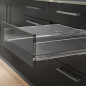 Emuca 3173135 Kit de tiroirs pour cuisine ou salle de bains de Vertex, hauteur 93mm, avec étagères incluses, module 600mm, Gris