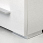 Emuca 2039525 Lot de 20 pieds pour meuble Alumix 8, hauteur 24mm, Plastique, Peint en aluminium