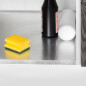 Emuca 8065661 Protecteur de fond pour meuble de cuisine, 16mm, module 900mm, 868x580mm, Plastique et Aluminium, Aluminium natur