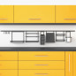 Emuca 8965335 Profil pour suspendre les accessoires de cuisine Titane, longueur 1.1m, aluminium et zamak, gris anthracite