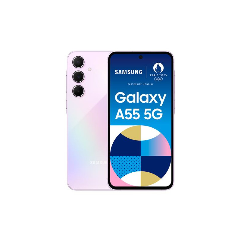 Smartphone Samsung Galaxy A55 6,6" 5G Nano SIM 128 Go Lilas