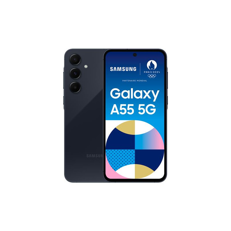 Smartphone Samsung Galaxy A55 6,6" 5G Nano SIM 128 Go Bleu nuit