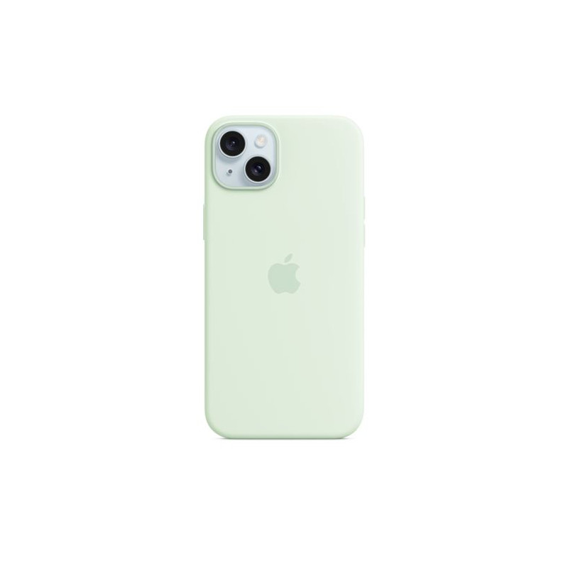 Coque en silicone avec MagSafe pour Apple iPhone 15 Plus Menthe douce
