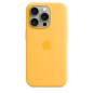 Coque en silicone avec MagSafe pour Apple iPhone 15 Pro Rayon de soleil