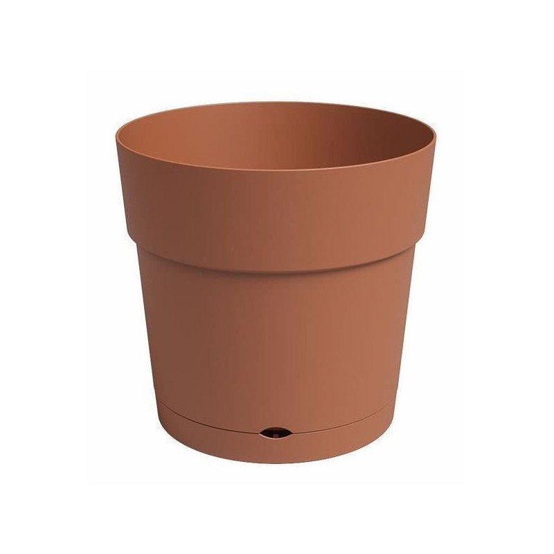 Pot - ARTEVASI - CAPRI - Large - Réserve d'eau - Terre cuite - L39,1 x P39,1 x H37 cm