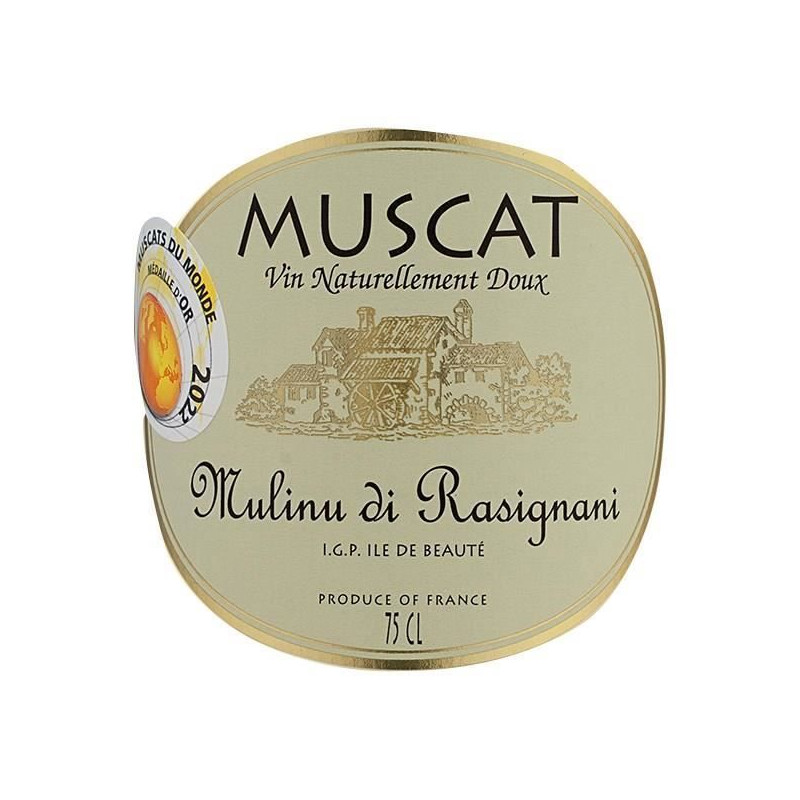 Mulinu di Rasignani Muscat Ile de Beauté - Vin blanc de Corse