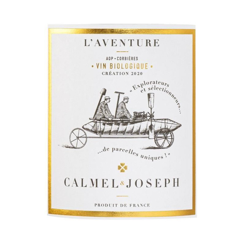 Calmel & Joseph Les Terroirs L'Aventure 2020 Corbieres - Vin rouge de Languedoc - Bio