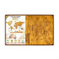 Carte du monde en bois 2D Harmandi