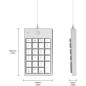 Pavé numérique filaire USB - MOBILITY LAB - ML305707 - Pour MAC - Gris