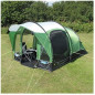Tente de camping a arceaux - 3 places - KAMPA - Brean 3 - Vert et noir