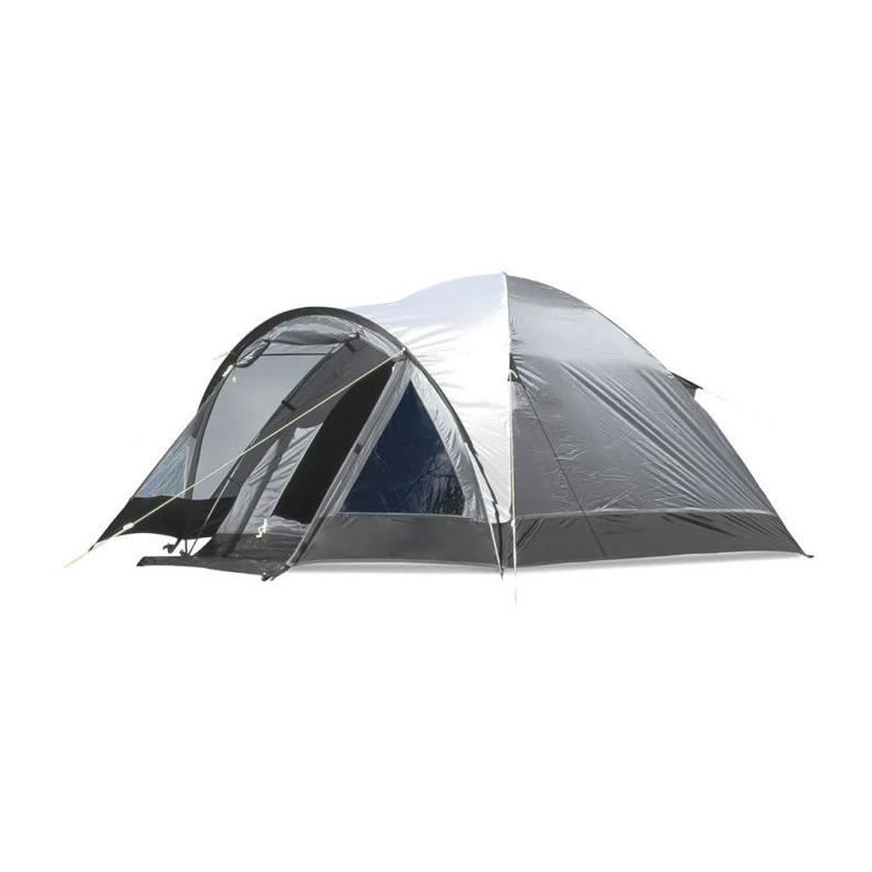 Tente de camping a arceaux - 3 places - KAMPA - Brighton 3 - Gris et noir