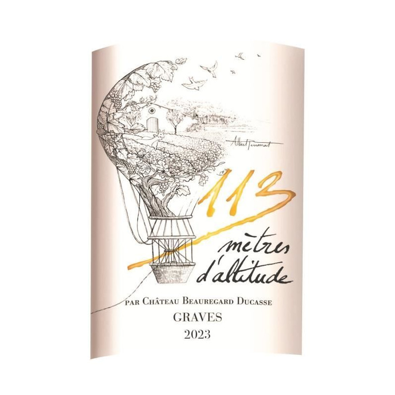 113 metres d'altitude 2023 Graves - Vin blanc de Bordeaux