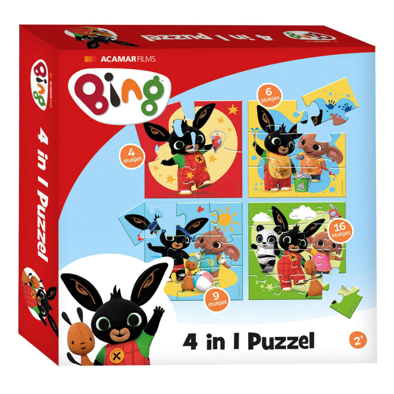 BAMBOLINO TOYS Bing Puzzle, 4in1
