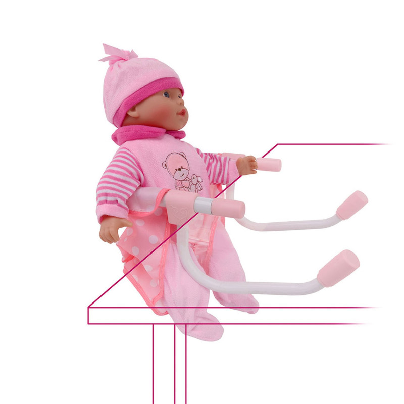 Baby Rose Chaise de table pour poupée