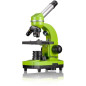 Microscope étudiant BIOLUX SEL - BRESSER JUNIOR - grossissement 40x-1600x - kit d'expérimentation - vert