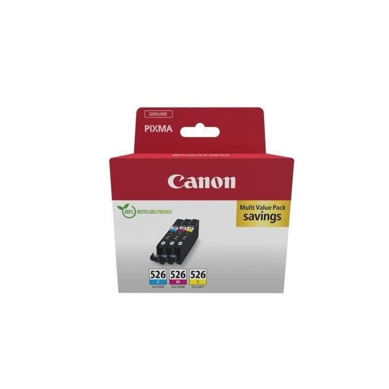 Multipack cartouches d'encre - CANON - CLI-526 Cyan/Magenta/Jaune