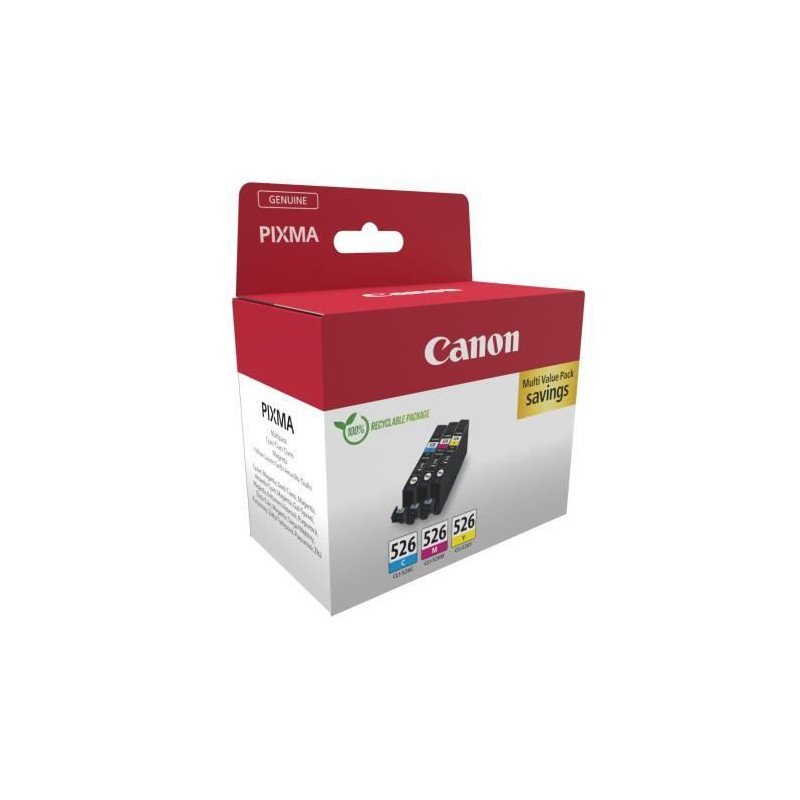 Multipack cartouches d'encre - CANON - CLI-526 Cyan/Magenta/Jaune