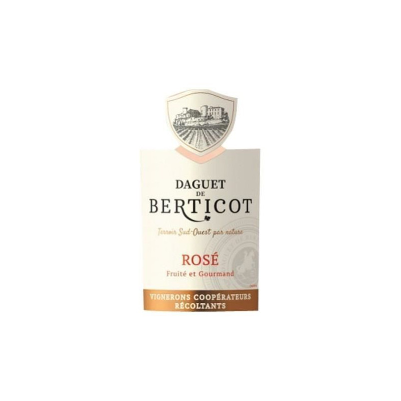 Daguet de Berticot 2019 Atlantique - Vin rosé du Sud-Ouest
