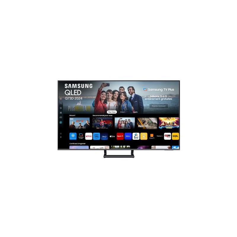 TV QLED Samsung TQ75Q73D 190 cm 4K Smart TV 2024 Noir
