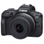 Appareil photo hybride Canon EOS R100 Noir + RF S 18 45mm f 4.5 6.3 IS STM + Sac photo + carte SD 64 Go
