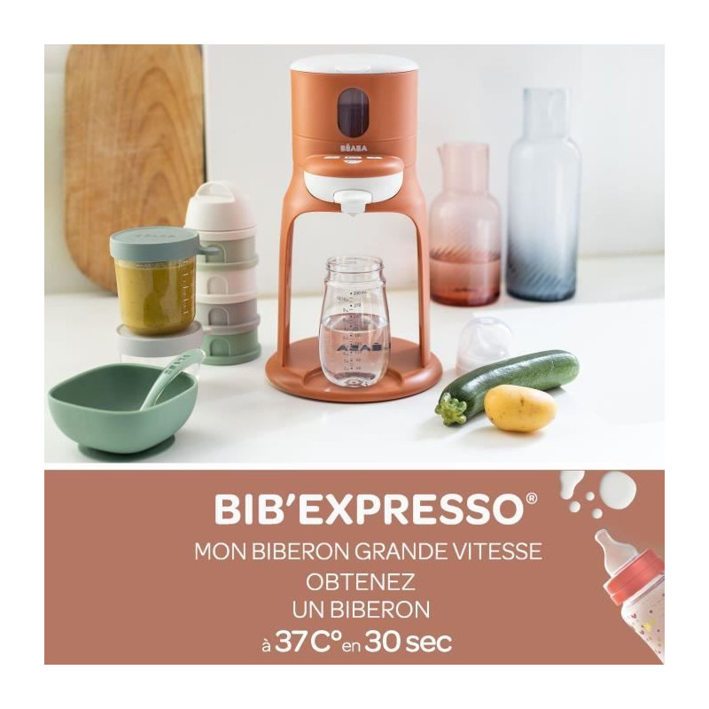 BEABA, Bib expresso, préparateur-chauffe biberon/petits pots, Terracotta