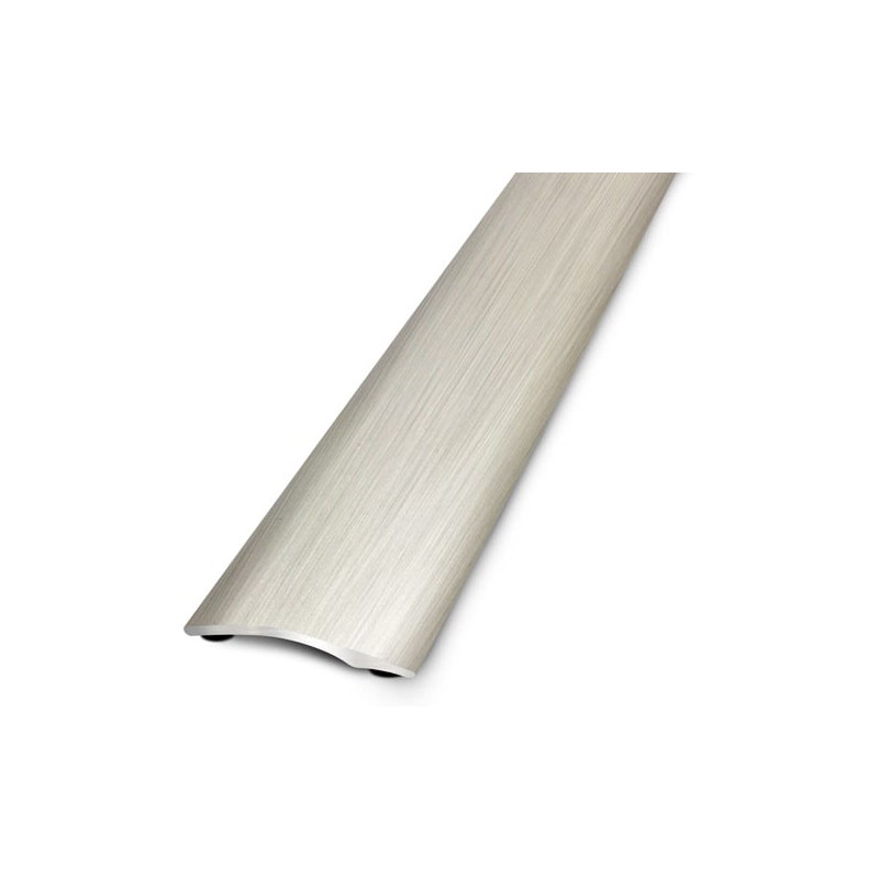 Seuil adhésif 27 mm aluminium anodisé titane brossé 0,9 m pour sol souple DINAC 643221D