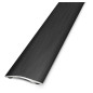 Seuil adhésif 27 mm aluminium anodisé noir brossé 0,9 m pour sol souple DINAC 643222D