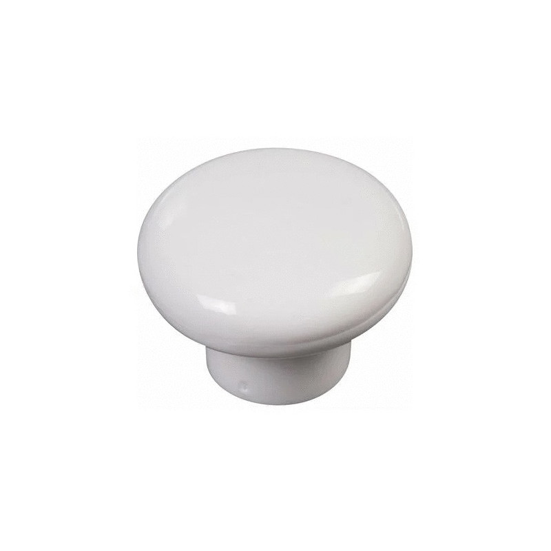 Bouton rond basic de diamètre 35mm plastique finition blanc CADAP 5135 5S