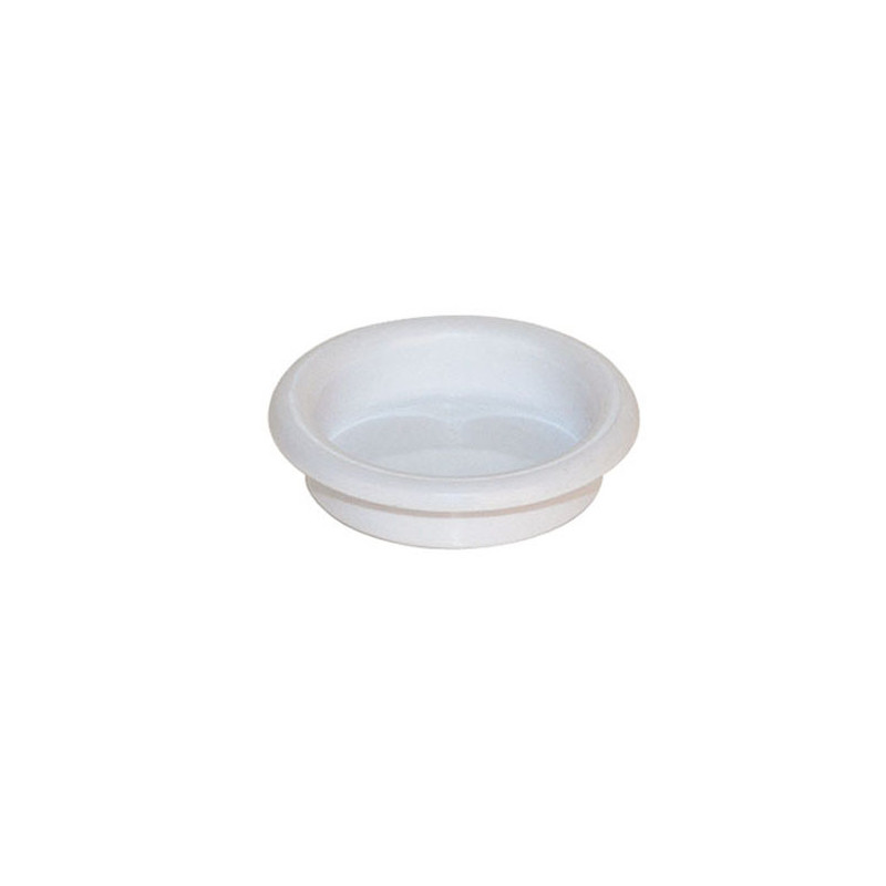 Poignée cuvette ronde diamètre de 30mm plastique finition blanc CADAP 863 5S