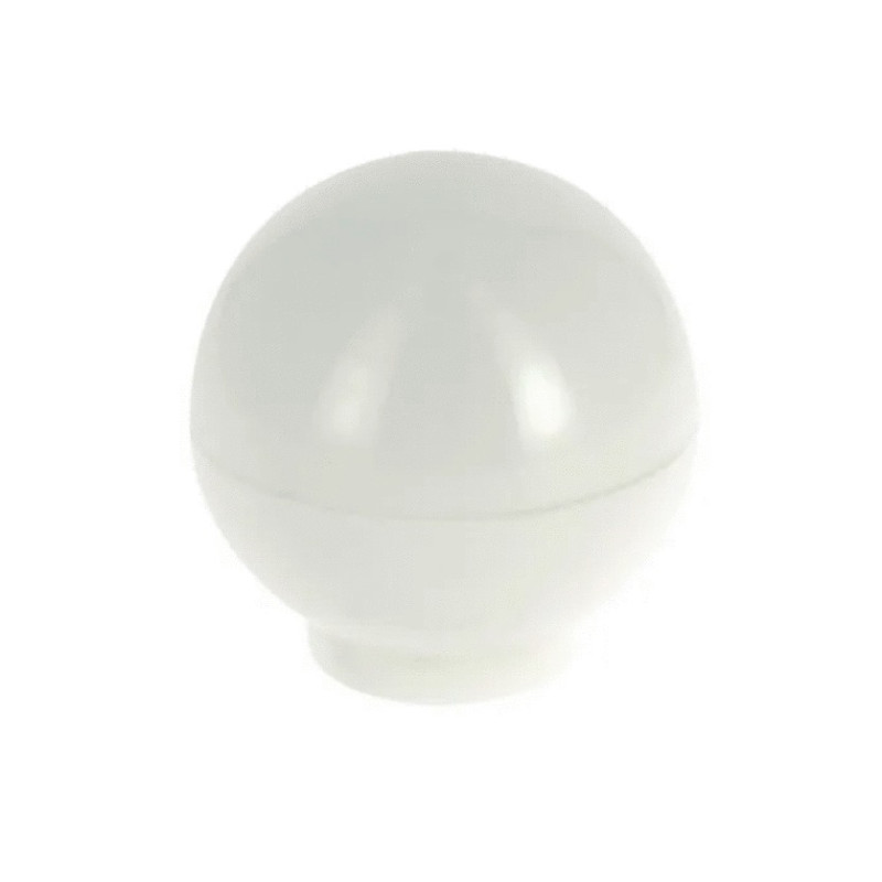 Bouton boule de diamètre 30mm plastique finition blanc CADAP B0340 30 5S