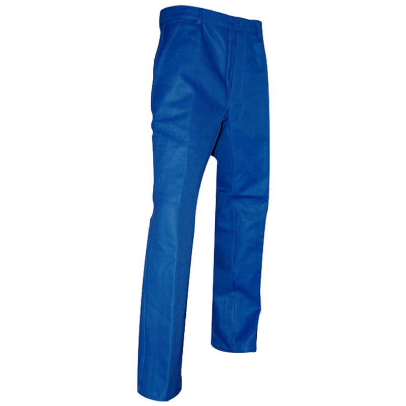 Pantalon de travail CLOU braguette à boutons 100141 bleu bugatti T48 LMA LEBEURRE 100141 T48