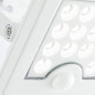 Applique extérieure - BRILLIANT - LUTON - LED et solaire - Détecteur de mouvement - Plastique et métal - 4 W - Blanc