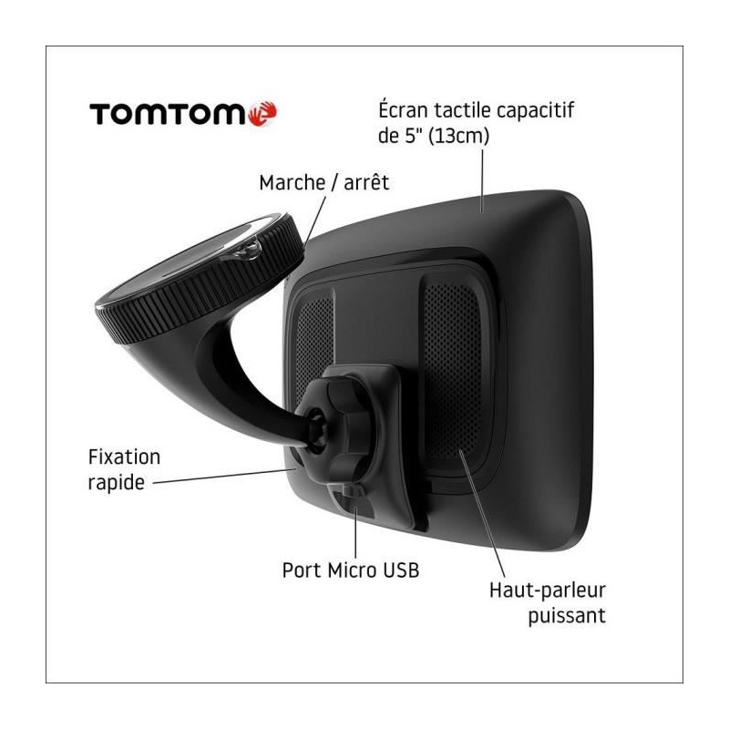 TomTom GPS Poids Lourd GO Expert - Écran Capacitif 5, POI et parcours personnalisé pour poids-lourd, Cartographie Monde