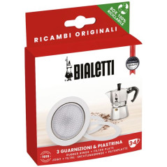 Bialetti 3 SILICON JOINTS + 1 FILTRE 12T MOKA EXPRESS BIALETTI - 0800036