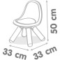 Smoby - Chaise enfant Bleue- Extérieur et Intérieur - H27cm - Fabrication française