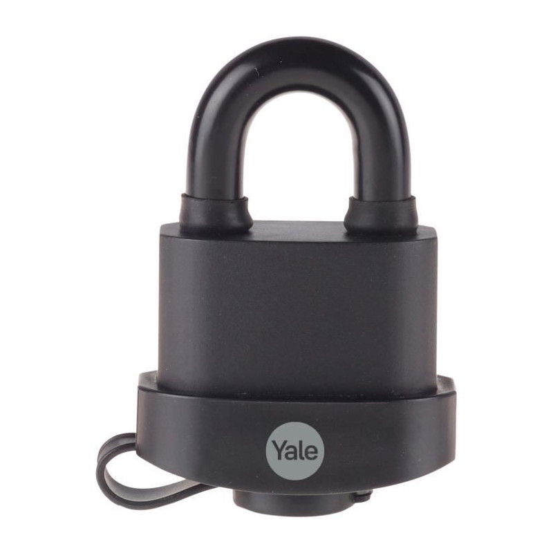 Cadenas étanche YALE - Y220B/51/118/1 - Anse laminé acier cémenté - Protection thermoplastique 51 mm - 3 clés