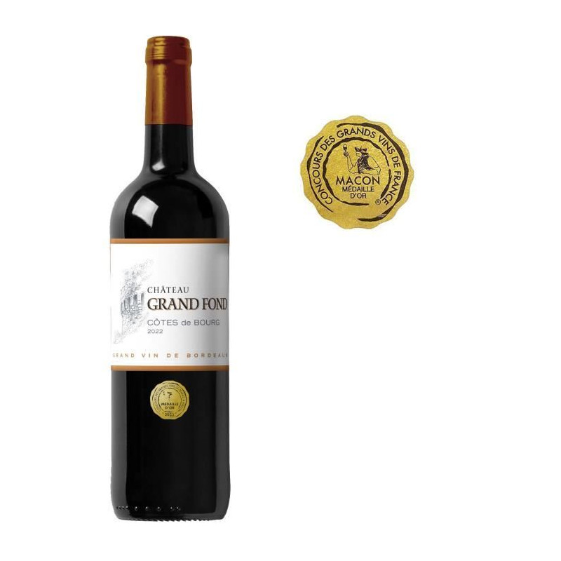 Château Grand Fond 2022 Côtes de Bourg - Vin rouge de Bordeaux