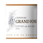 Château Grand Fond 2022 Côtes de Bourg - Vin rouge de Bordeaux