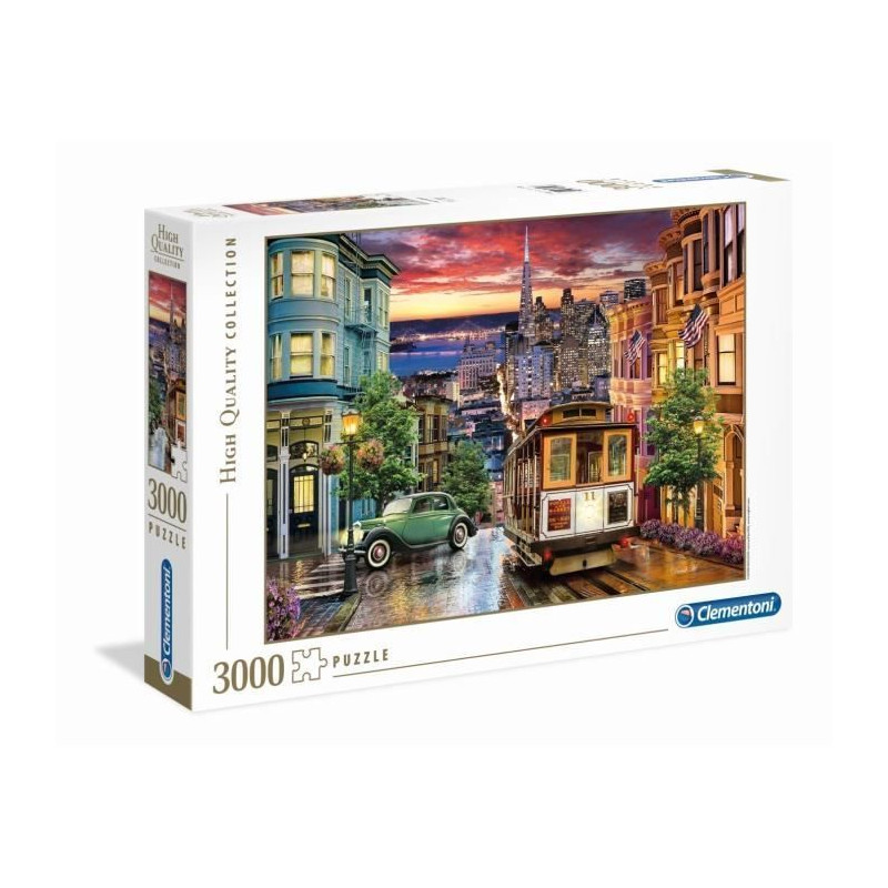 Puzzle - Clementoni - San Francisco - 3000 pieces - Multicolore - 119 x 85 cm