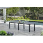 Table de jardin - rectangulaire - gris graphite - en résine finition bois - 8 a 10 personnes - Julie - Allibert by KETER