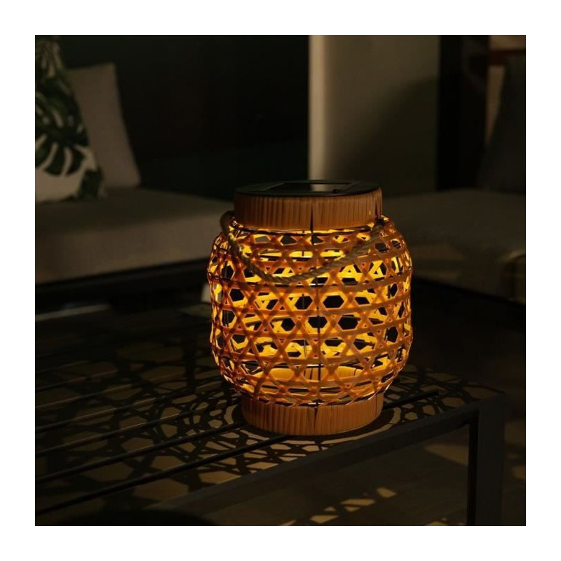 Lanterne solaire décorative - LUMISKY - CAPRI SMALL - H32 cm - Polyéthylene - LED blanc chaud
