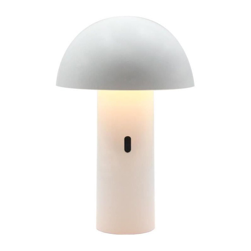 Lampe de table sans fil - LUMISKY - TOD WHITE - H28 cm - Tete orientable - LED blanc chaud