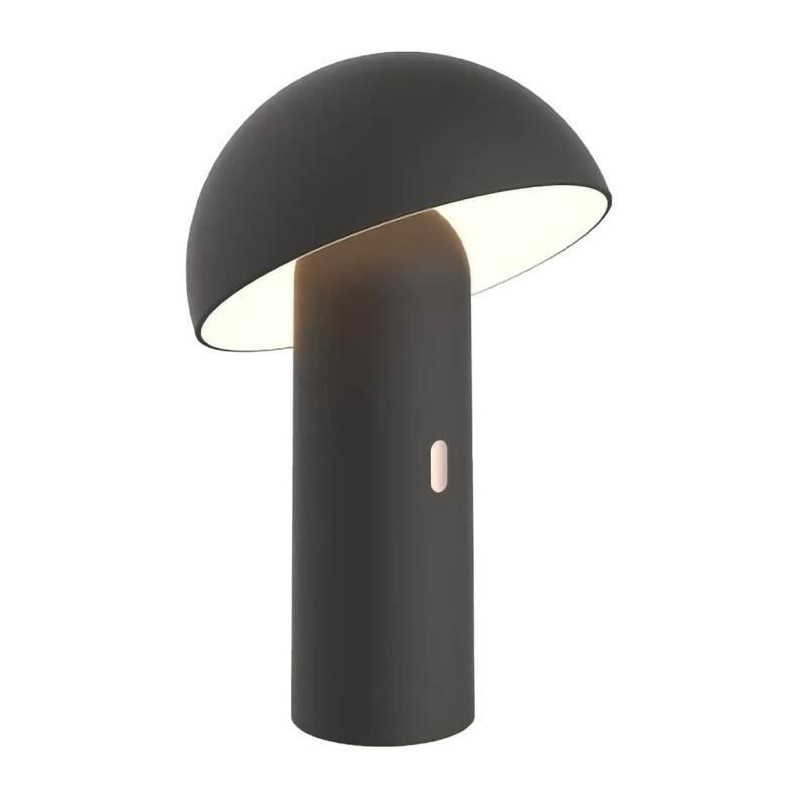 Lampe de table sans fil - LUMISKY - TOD BLACK - H28 cm - Tete orientable - LED blanc chaud